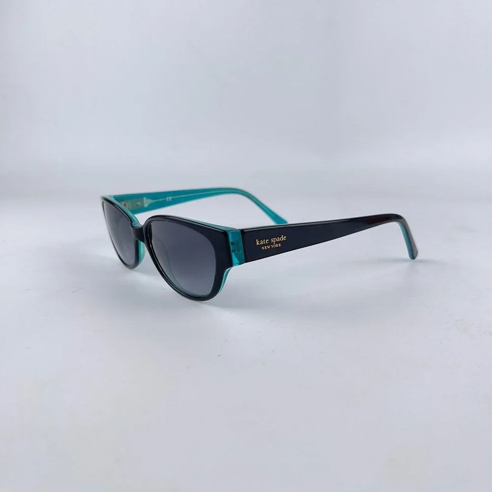Kate Spade New York 0DH4 Y7 Women Eyeglasses Frame Black‎ Teal Round 53-15-135mm